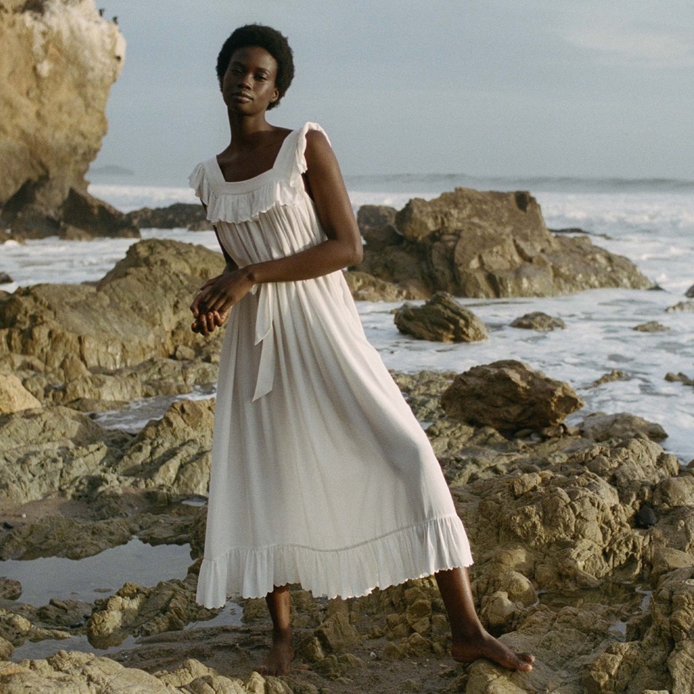 Doen Sycamore Dress salt size small